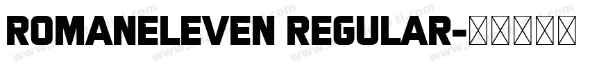 RomanEleven Regular字体转换